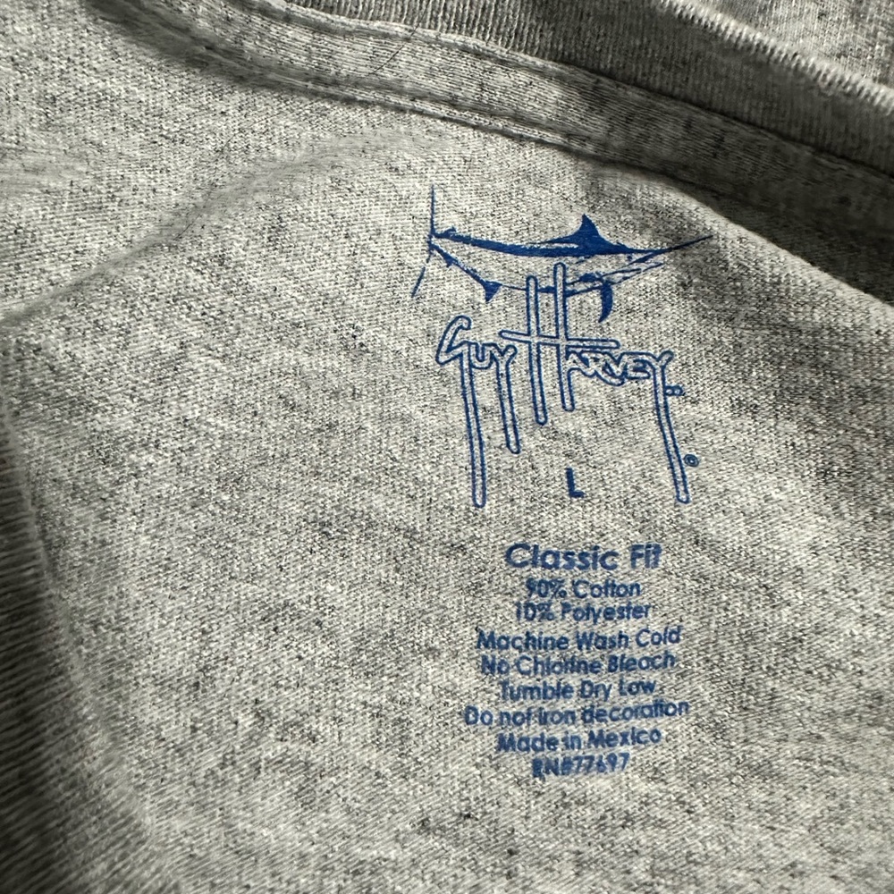 Guy Harvey Gray Short Sleeve Tee - Picture 2 of 3